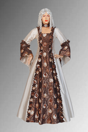 Ladies Medieval Renaissance CostumeAnd Headdress Size 18 - 20 Image